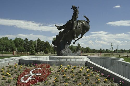 Statue at Cheyenne Frontier Days Old West Museum