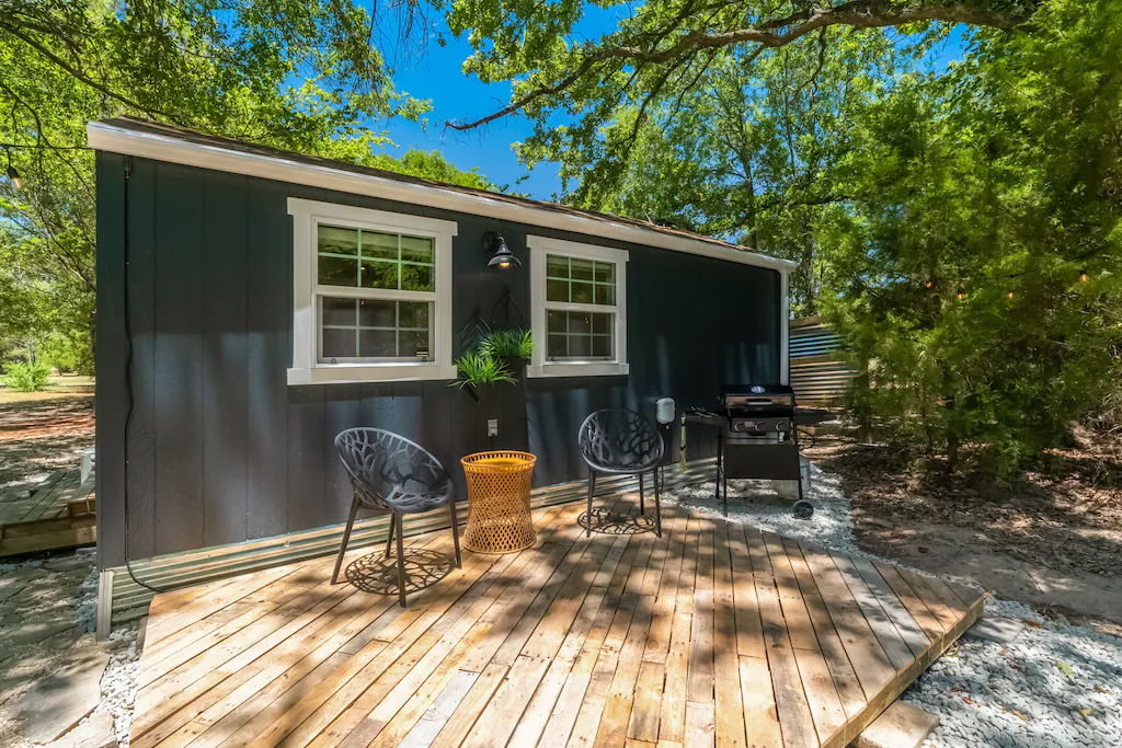 cabin in the woods in Texas